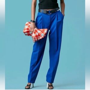 Diane von Furstenberg Pleat Front Wool Pants